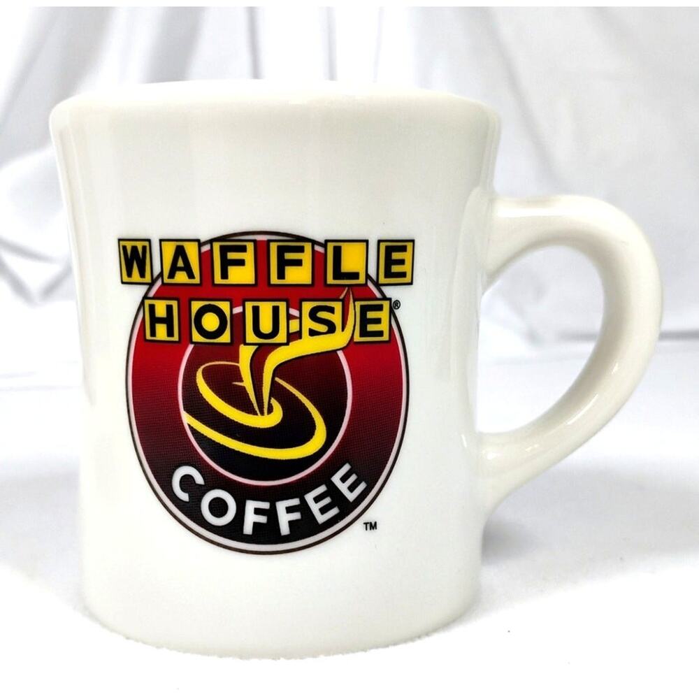 Waffle House Coffee Mug White Tuxton Diner Restaurant Advertising Cup
